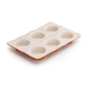Artesian Designed Stoneware Cupcake Half Dozen Bake Pan By Redrock Traditions